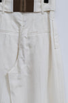 mame kurogouchi viscose linen high waist pants MM22SS PT036 white